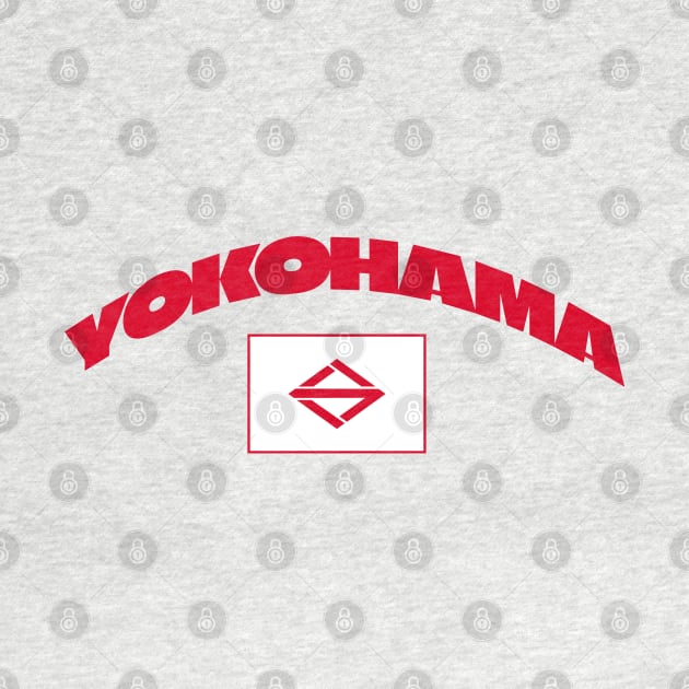 Yokohama, Japan City Flag by Issho Ni